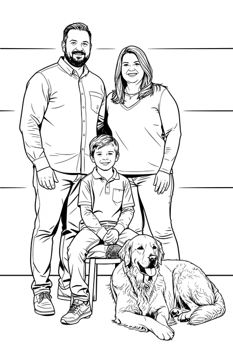The sample photo drawn in the Comic style