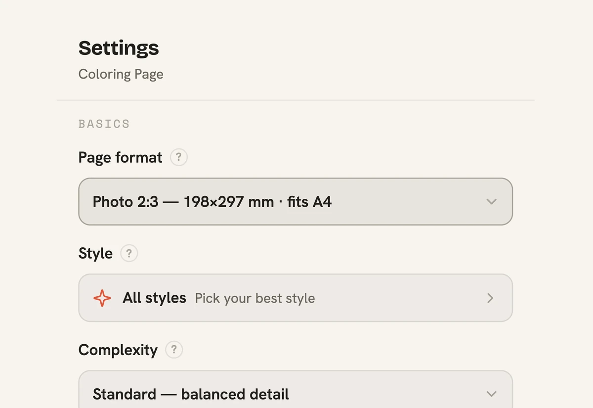 style picker and editor controls